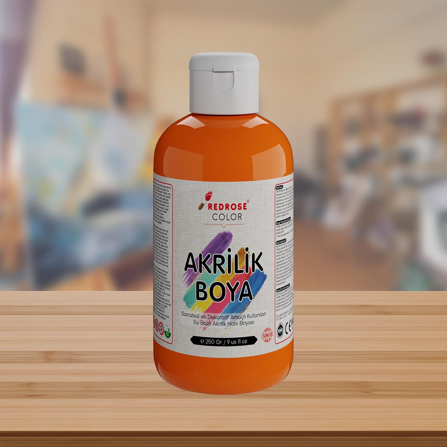 Turuncu Akrilik Boya 250gr