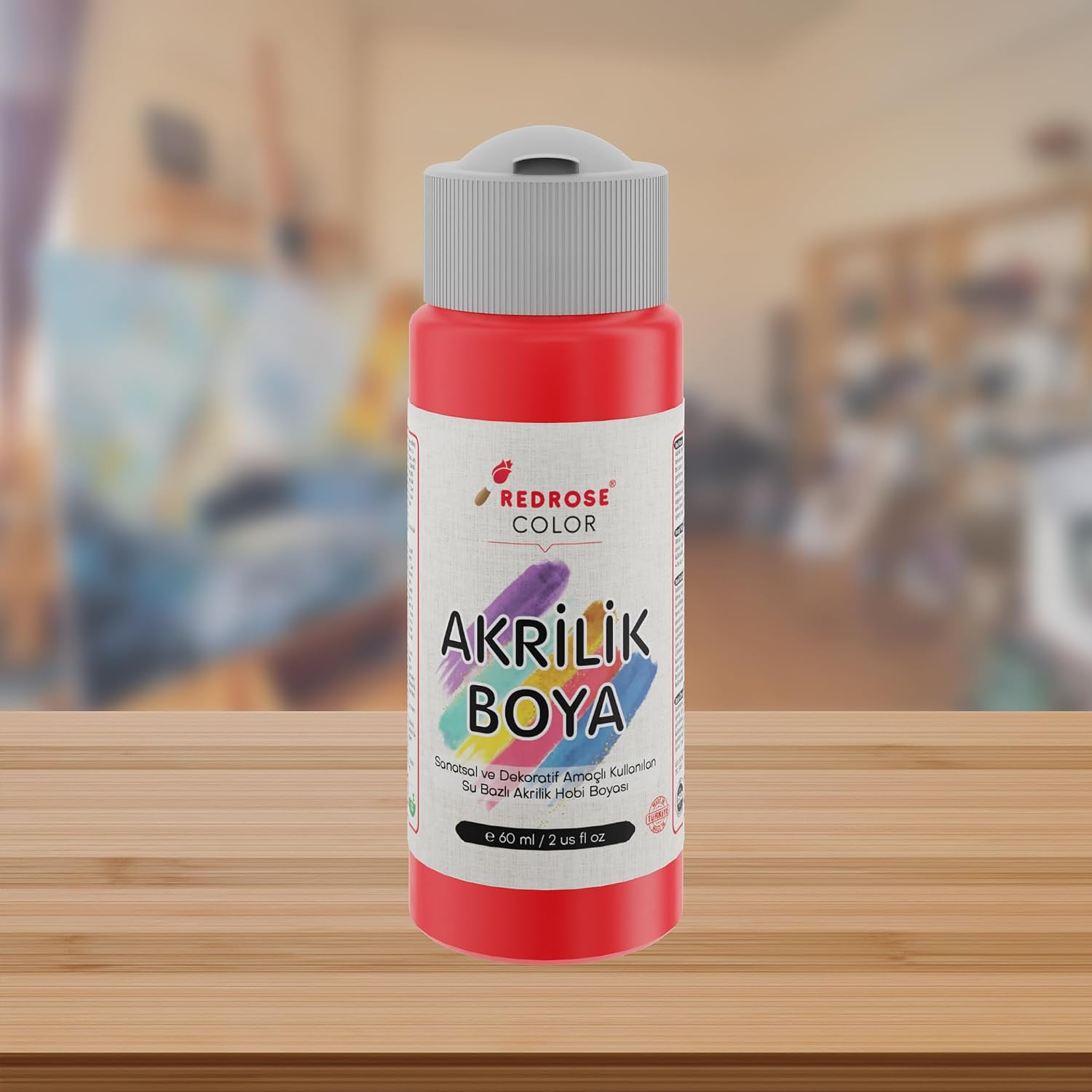 Kırmızı Akrilik Boya 60ml
