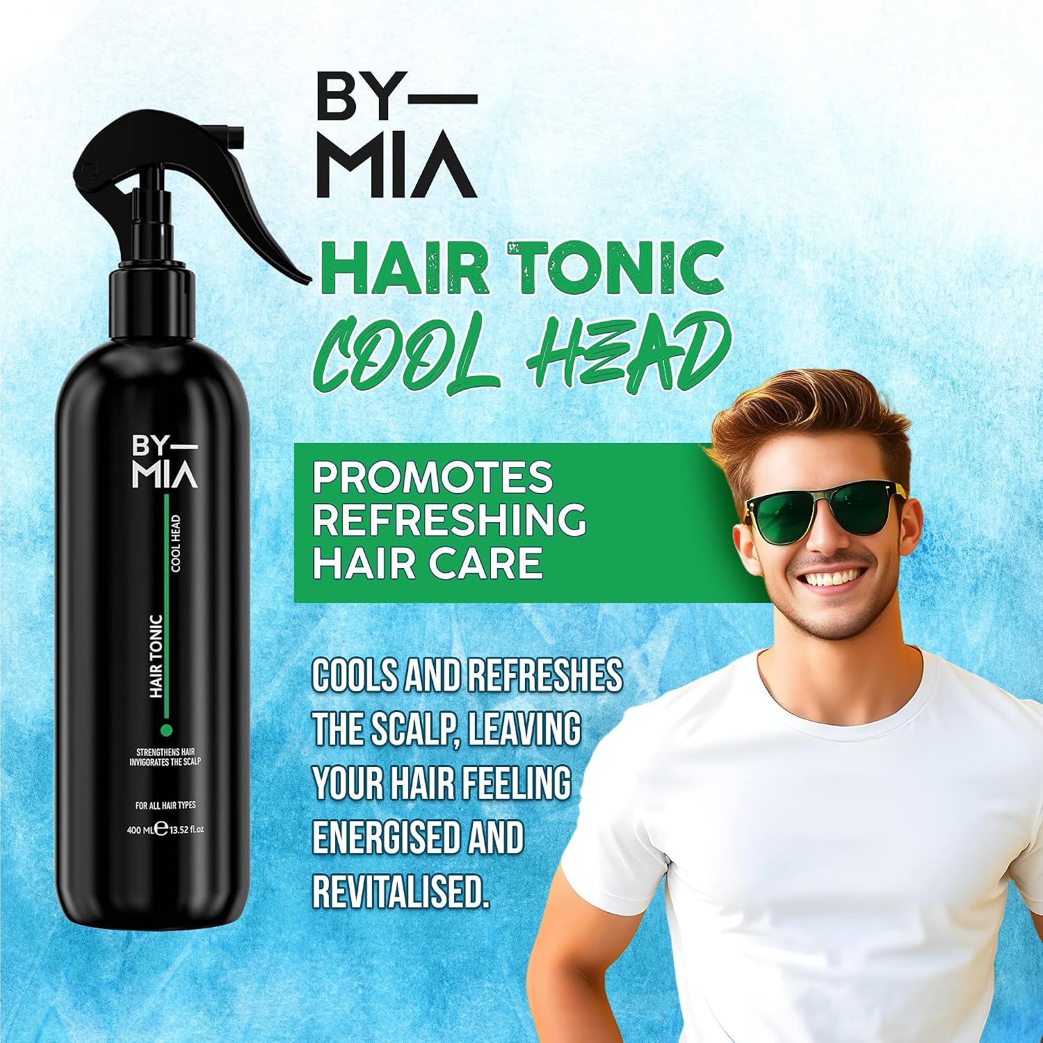 Saç Toniği 400ml | Saç Derisi Toniği | Saçı Güçlendirir | Sağlıklı Saç Büyümesini Destekler | Serinletici ve Ferahlatıcı | Tüm Saç Tipleri İçin