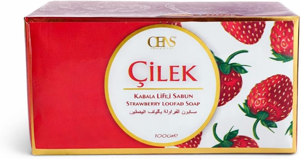Kabak Lifli Çilek Doğal Sabun – Peeling Etkili Kalıp Sabun