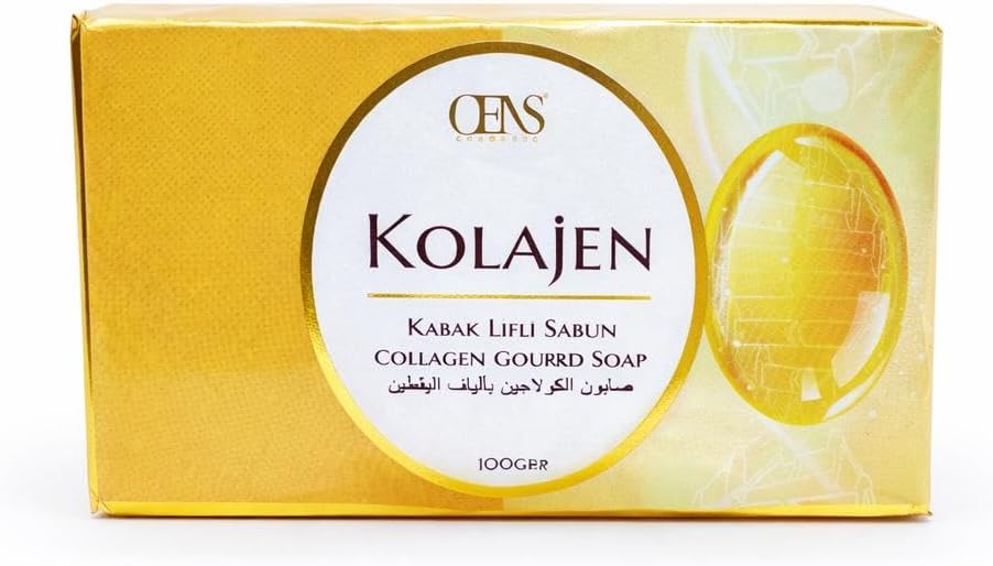 Kabak Lifli Kolajen Özlü Doğal Sabun – Cilt Yenileyici Peeling Etkili Kalıp Sabun