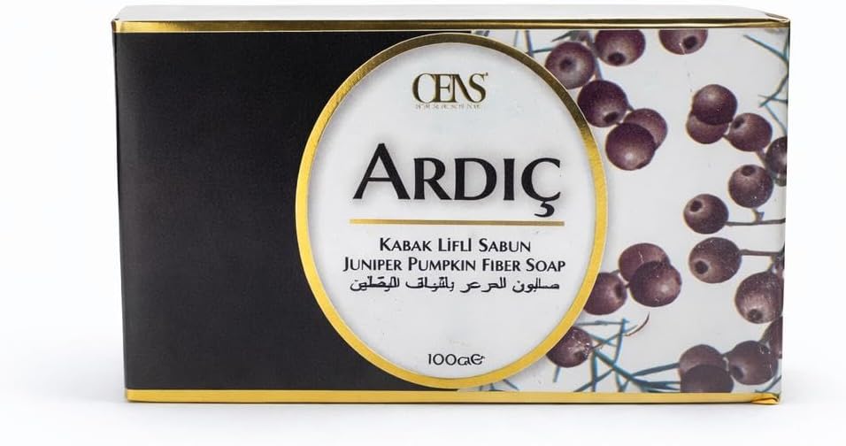Kabak Lifli Ardıç Özlü Doğal Sabun – Arındırıcı ve Peeling Etkili Kalıp Sabun