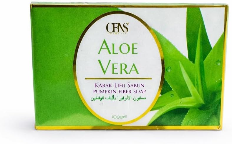 Kabak Lifli Aloe Vera Özlü Doğal Sabun – Nemlendirici ve Peeling Etkili Kalıp Sabun