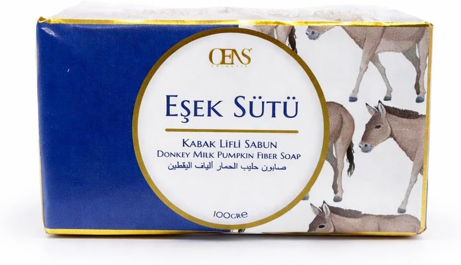 Kabak Lifli Eşek Sütü Özlü Doğal Sabun – Besleyici ve Peeling Etkili Kalıp Sabun