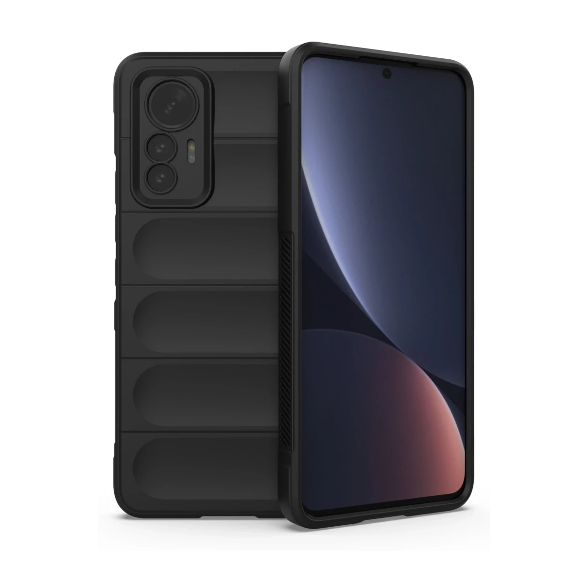 Xiaomi Mi 12 Lite Kılıf Optimum Silikon - Siyah