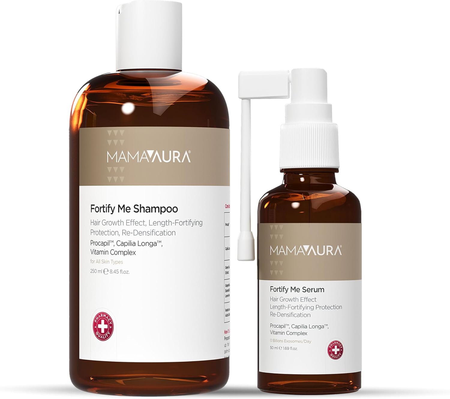 Fortify Me Set, Saç Dökülme Görünümünü Azaltmaya Yardımcı, Procapil ve Capilia Longa İçeren Saç Kökü Destekleyici Şampuan & Serum Seti