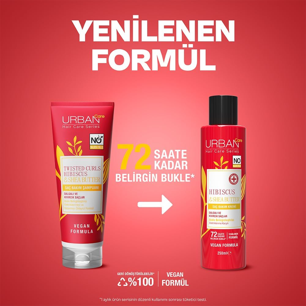Hibiscus & Shea Butter Kıvırcık ve Dalgalı Saçlara Özel Saç Kremi 250ml