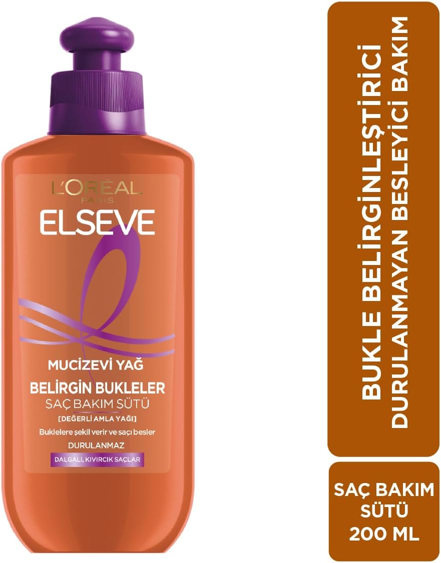 Elseve Mucizevi Amla Yağı Bukle Belirginleştirici Saç Bakım Kremi 200 ml