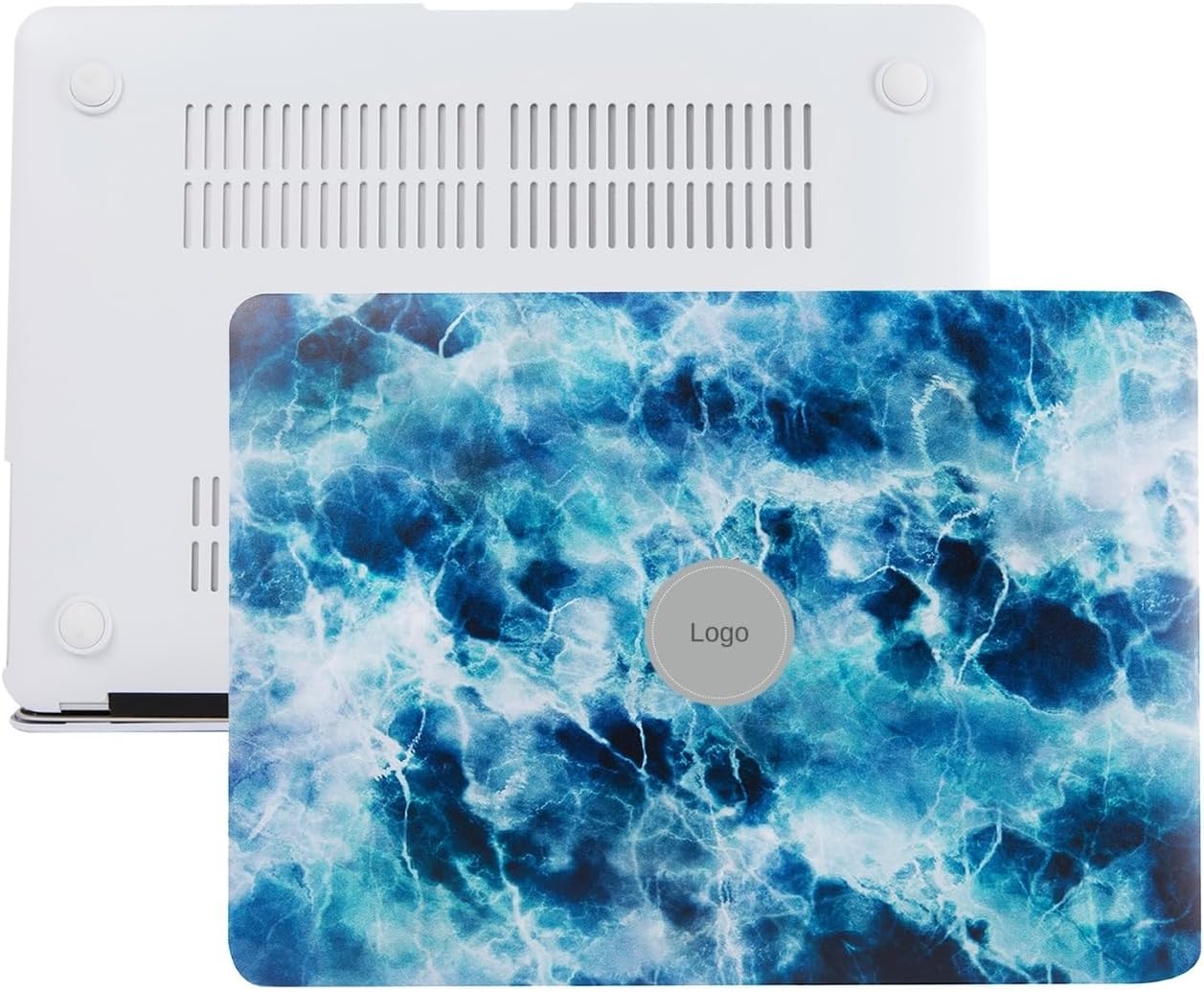 MacBook Pro 13 inç Retina Kılıf A1425 A1502 Uyumlu, Desenli Mat Sert Kapak, İnce Hafif PC Hard Case, Çizilme ve Darbelere Karşı Koruyucu Mavi
