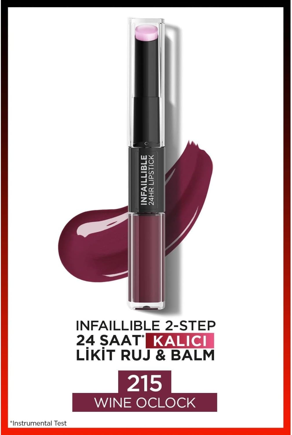 Infaillible 2-Step 24 Saat Kalıcı Likit Ruj & Balm - 215 Wine Oclock