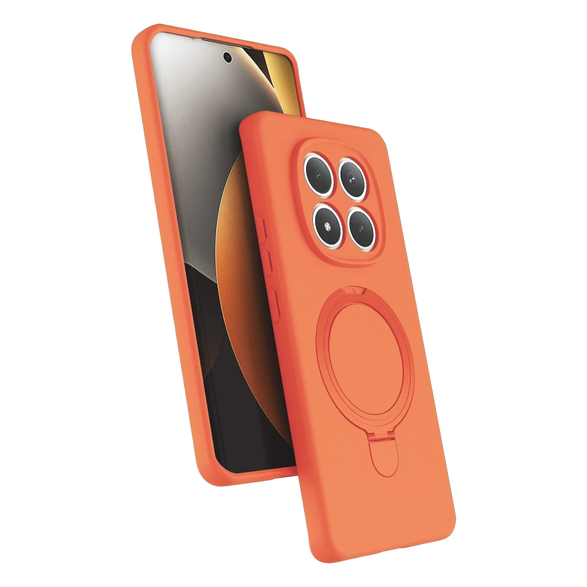 Xiaomi Redmi Note 15 Pro 5G Regal Magsafe Standlı Kapak - Turuncu