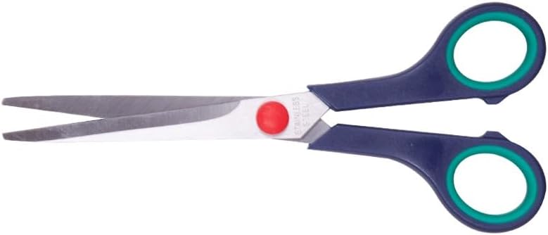 Makas 7'' (18 cm) Kumaş ve kağıt kesimi Plastik saplı Çelik ağızlı Makas