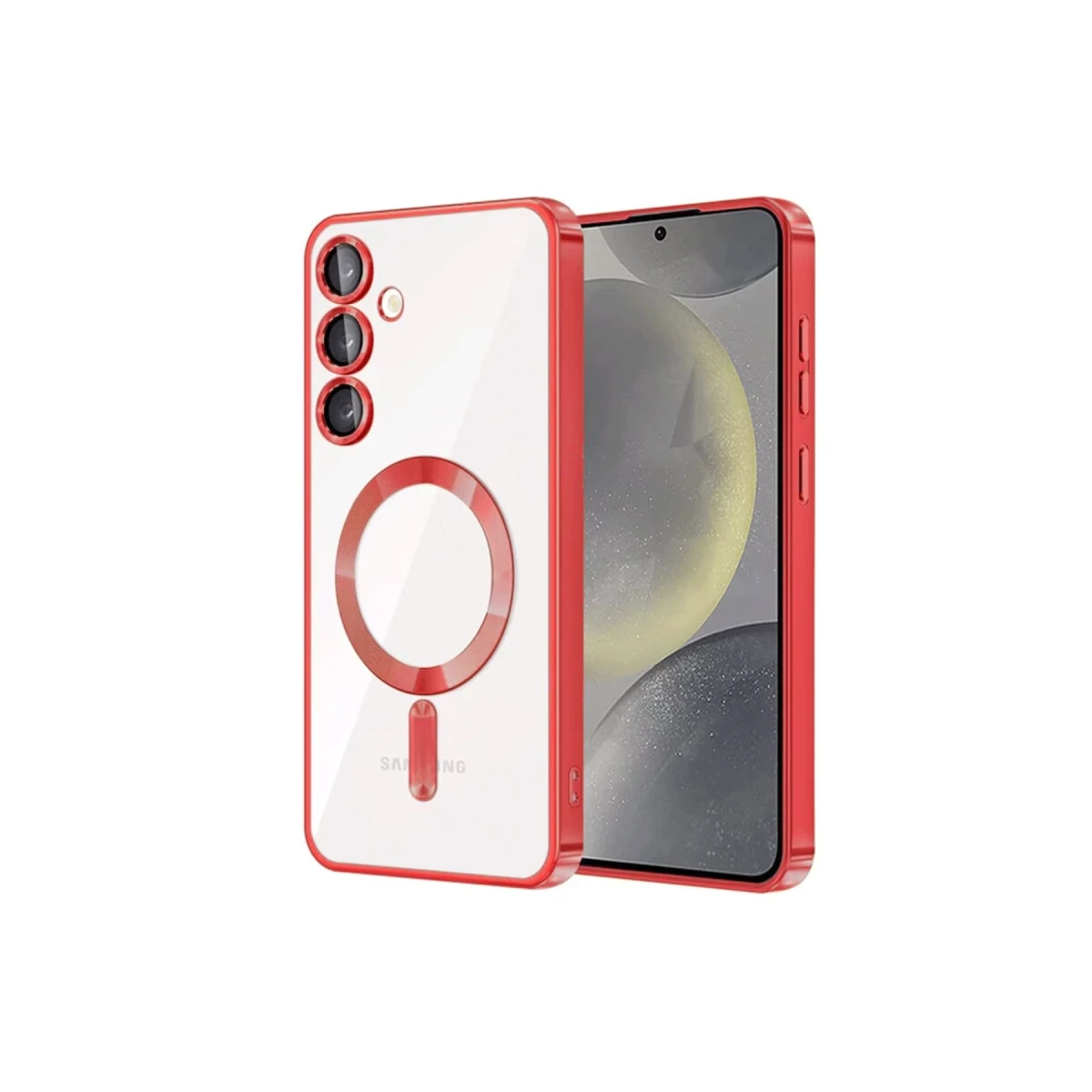 Samsung Galaxy S24 Plus Kılıf Kross Magneticsafe Kapak - Kırmızı