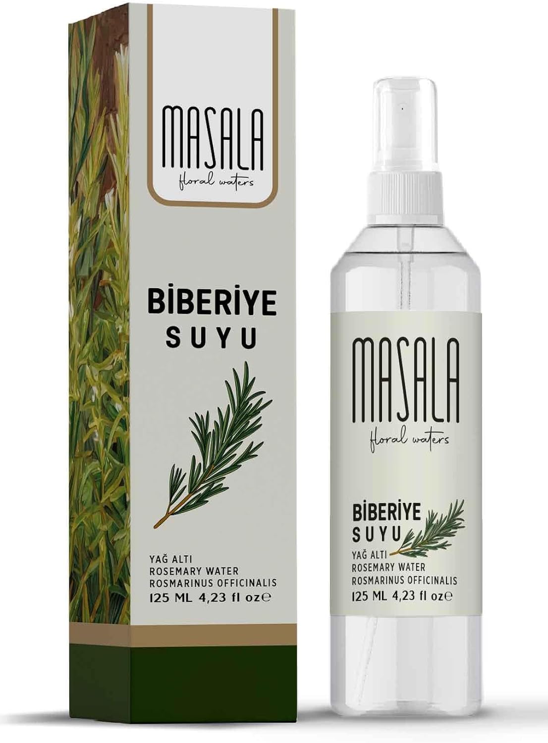 Biberiye Suyu 125 ml - Rosemary Floral Water -Biberiye Suyu Sebum Ve Yağ Dengeleyici Hidrosol
