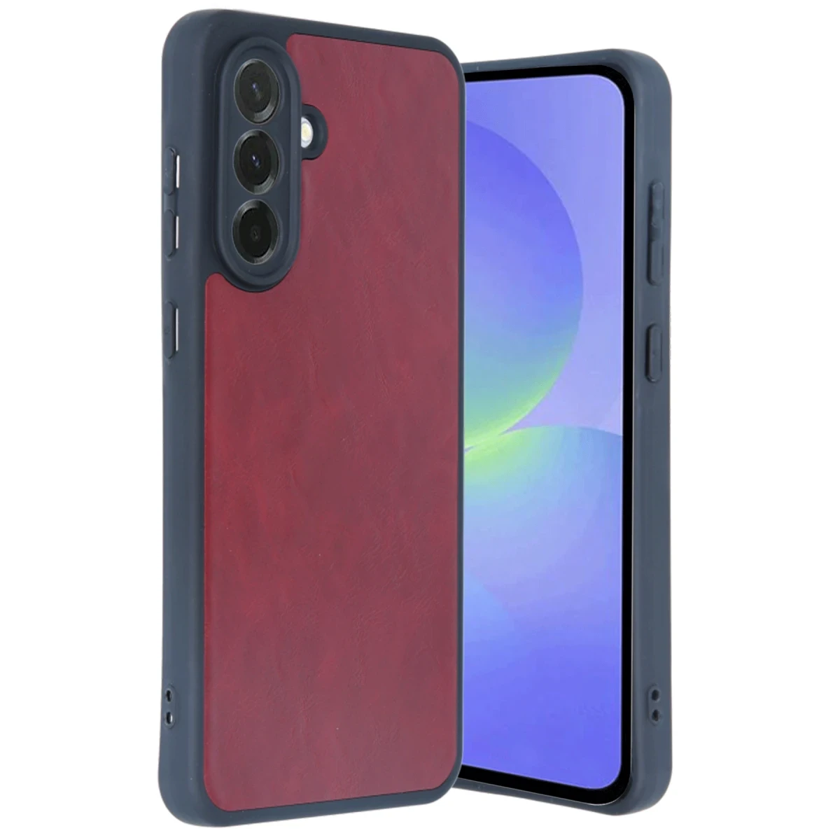 Samsung Galaxy A56 Kılıf Aras Deri Kapak - Bordo