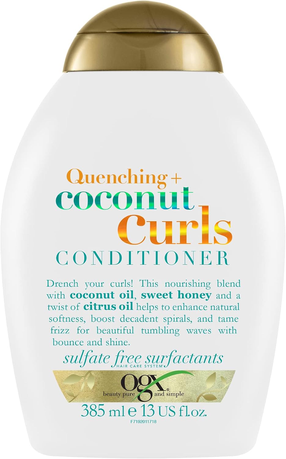 bukleli saçlar için nemlendirici coconut curls sülfatsız bakım kremi (385 ml)
