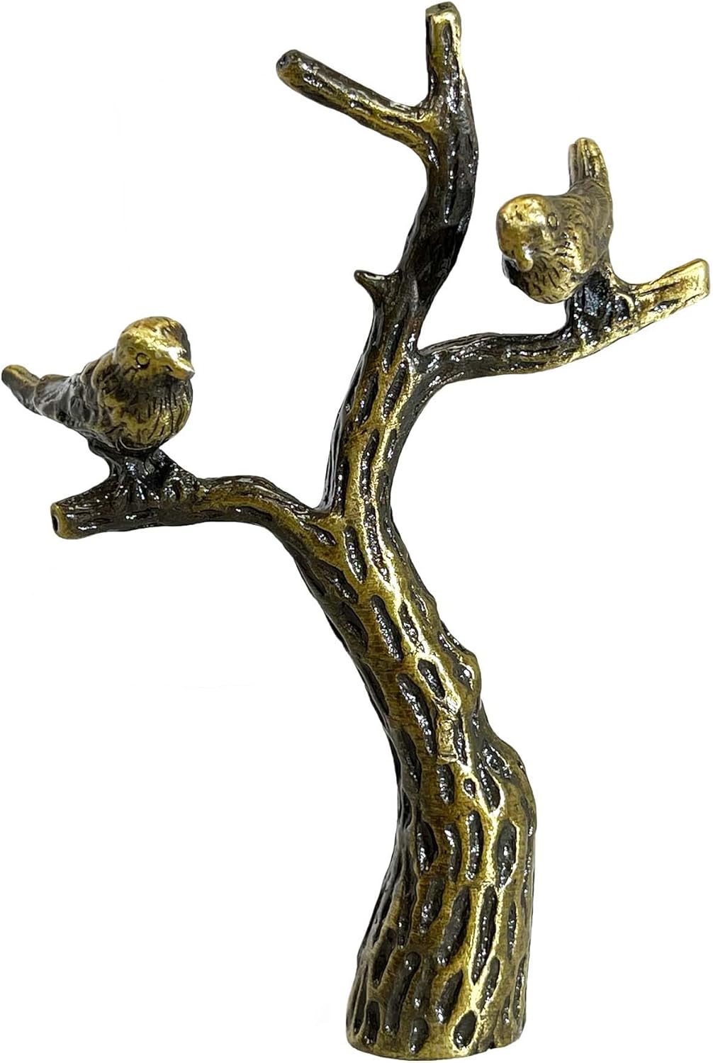 Royal Designs Ağaçtaki Küçük Kuşlar 7,62 cm Lamba Gölgeliği için Lamba Tepesi, Antika Pirinç