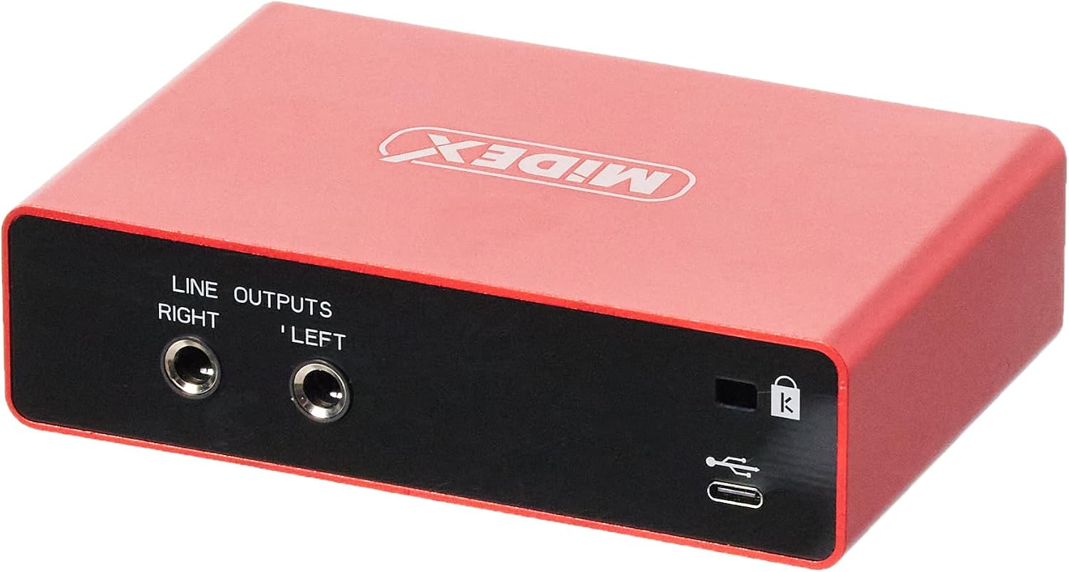 GLX-700RD Üst Segment Usb Stüdyo Ses Kartı 2 Giriş 2 Çıkış 24bit/192kHz
