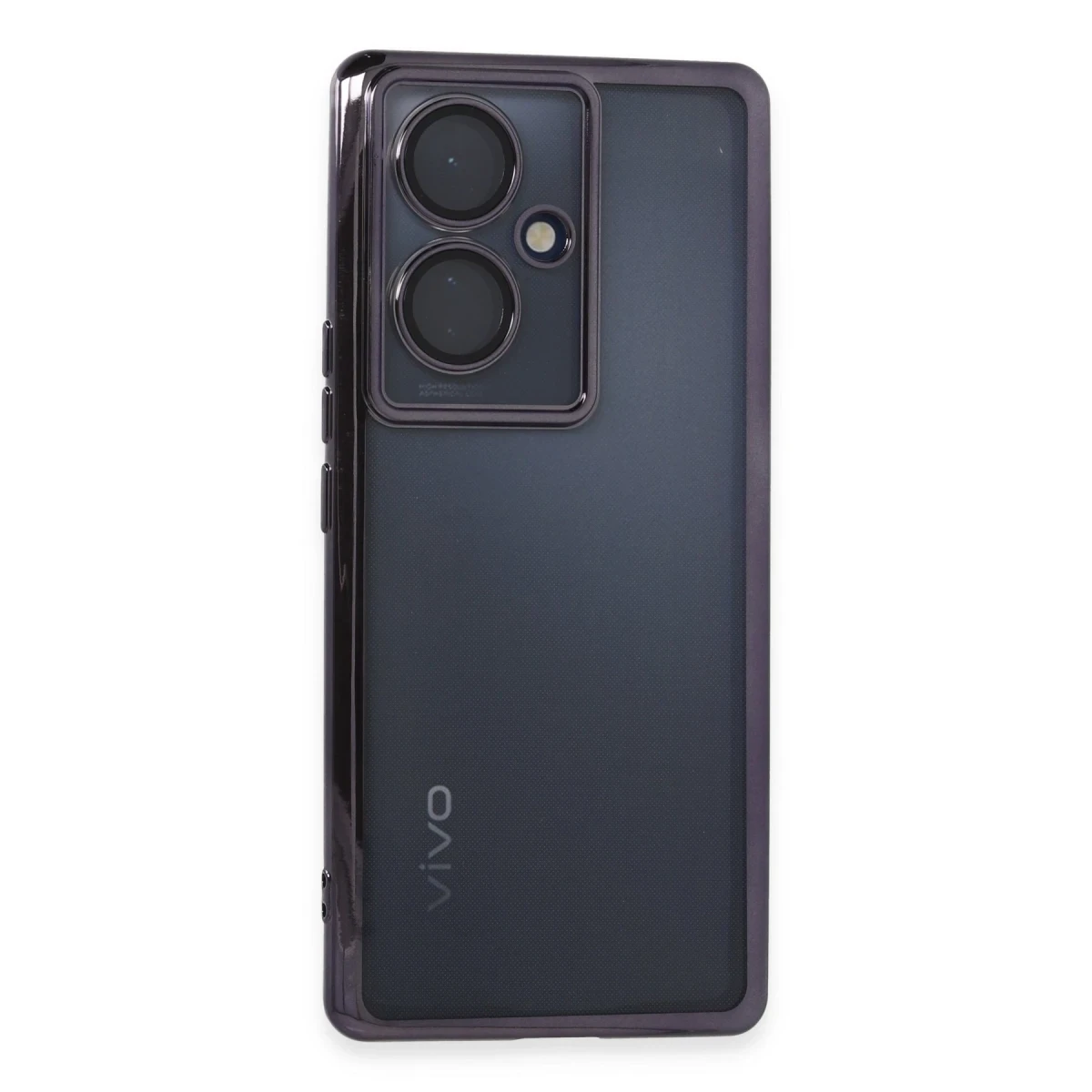 Vivo V29 Lite Kılıf Razer Lensli Silikon - Mor