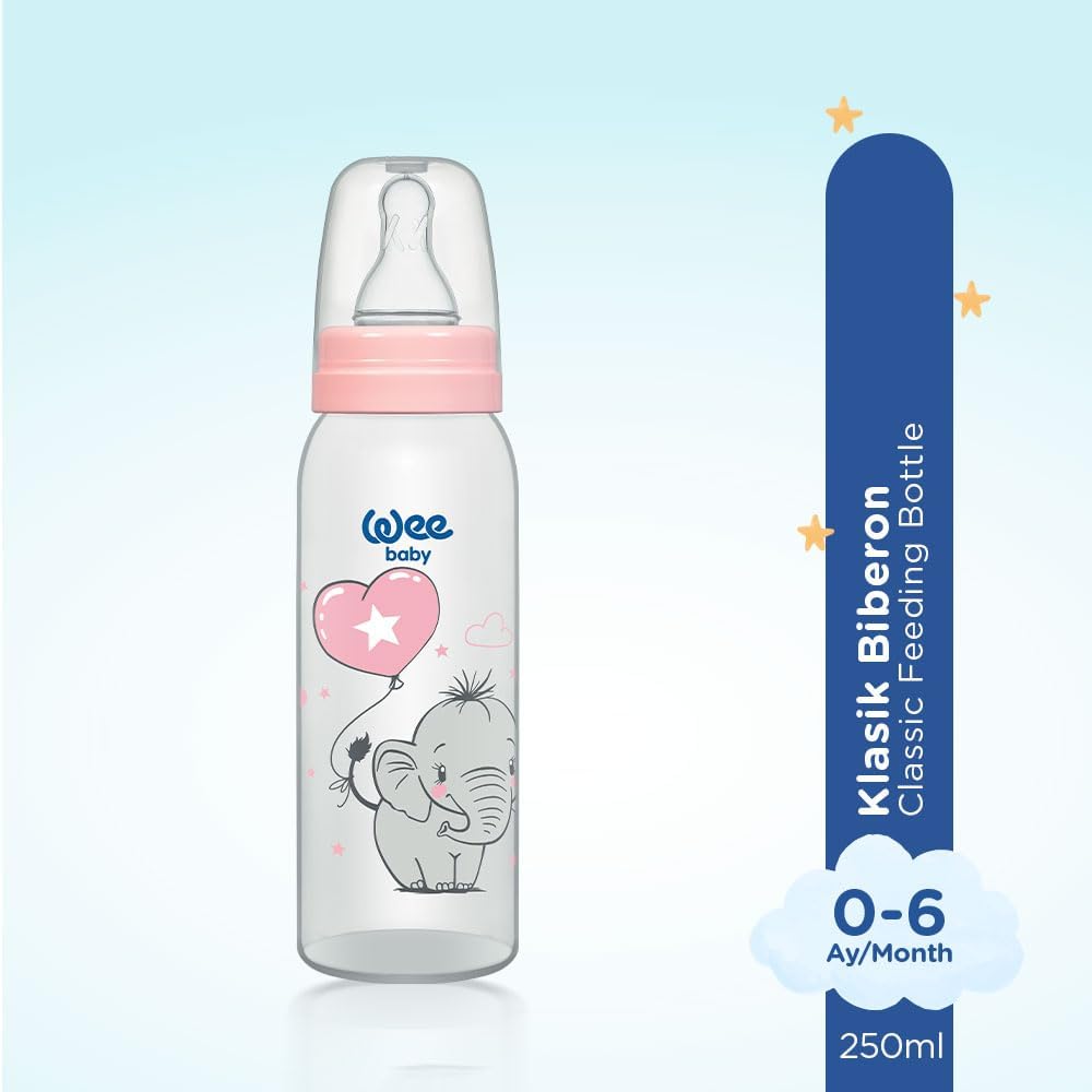 Klasik PP Biberon 250 ml - PEMBE