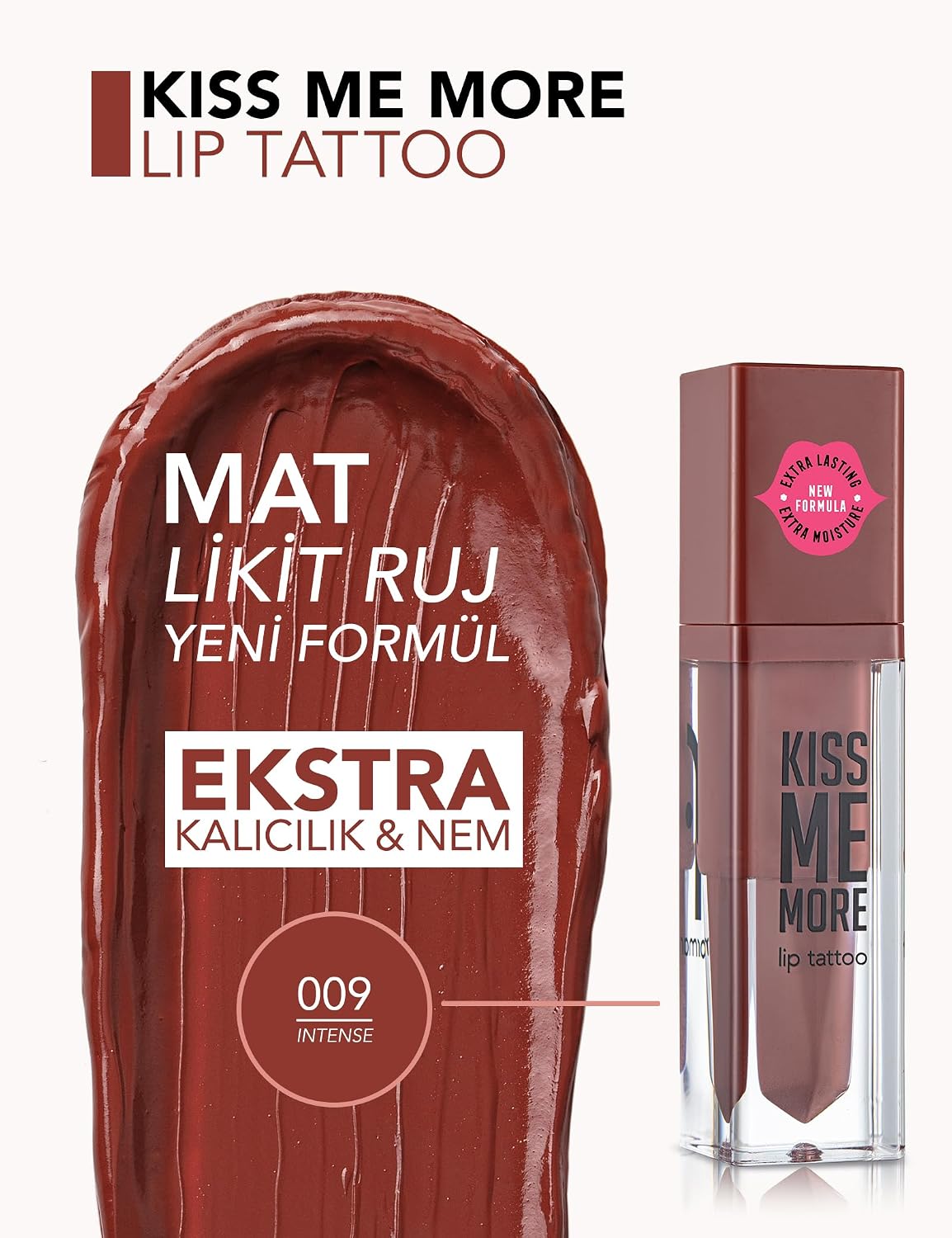 Kiss Me More Yüksek Pigmentli & Mat Bitişli Nemlendirici Likit Ruj