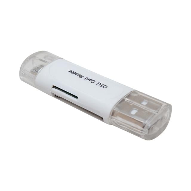 PM-2426 Beyaz USB To Micro USB + Kart Okuyucu Otg Çevirici