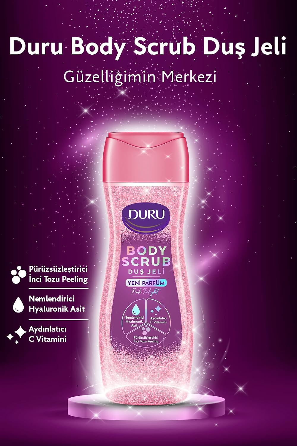 Body Scrub Duş Jeli Pink Delight 450 Mililitre
