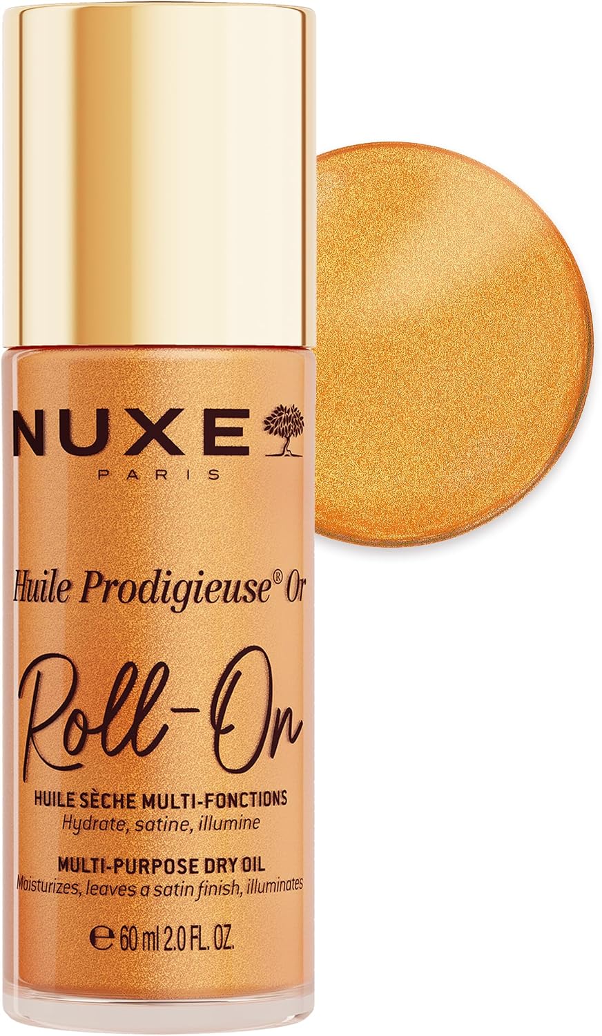 Huile Prodigieuse Or Altın Parıltılı Çok Amaçlı Kuru Yağ Roll-On 60 ml