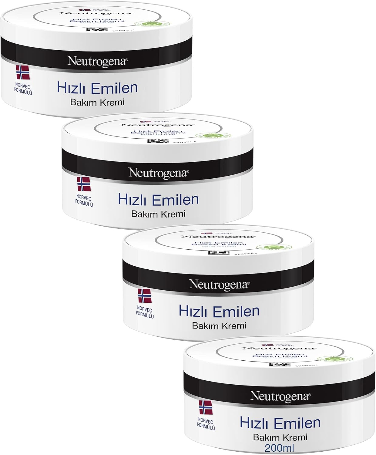 Norveç Formülü Hızlı Emilen Bakım Kremi (200 Ml x 4 adet)