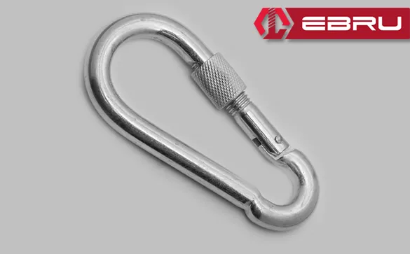 Vidalı Karabina, Kanca, Çengel 10mm - 25 Adet