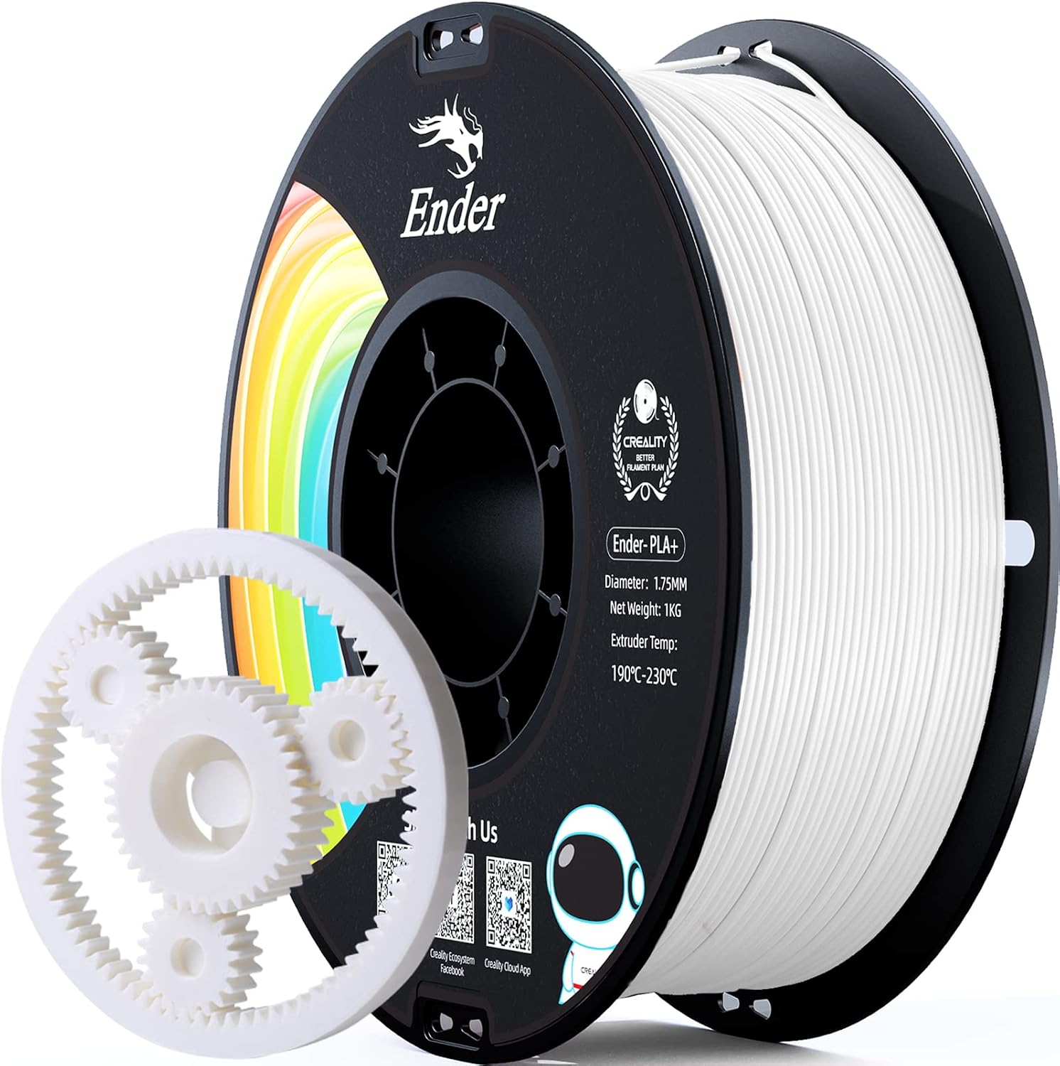 Ender PLA Plus 1.75 mm 1 kg Beyaz Filament