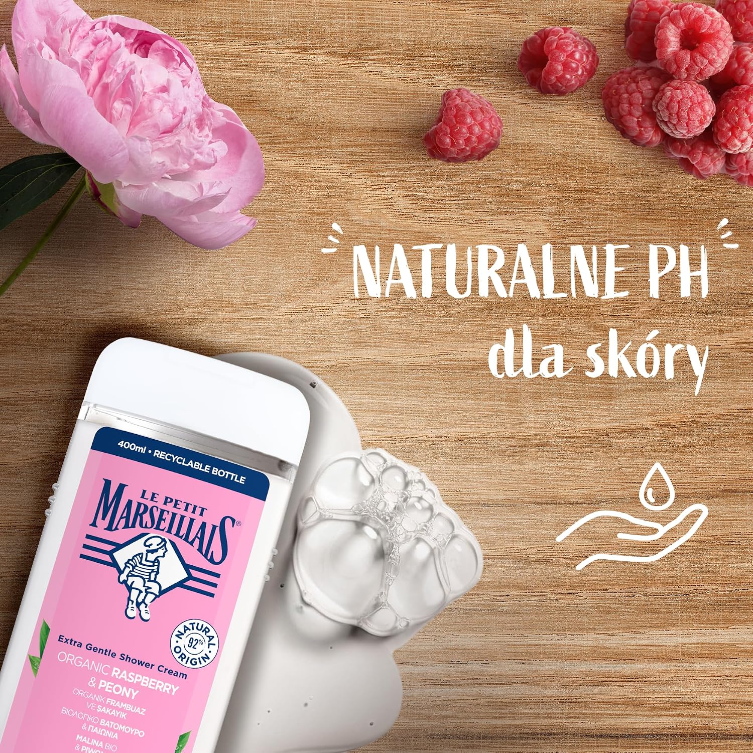 Frambuaz ve Şakayık Duş Jeli 400 Ml