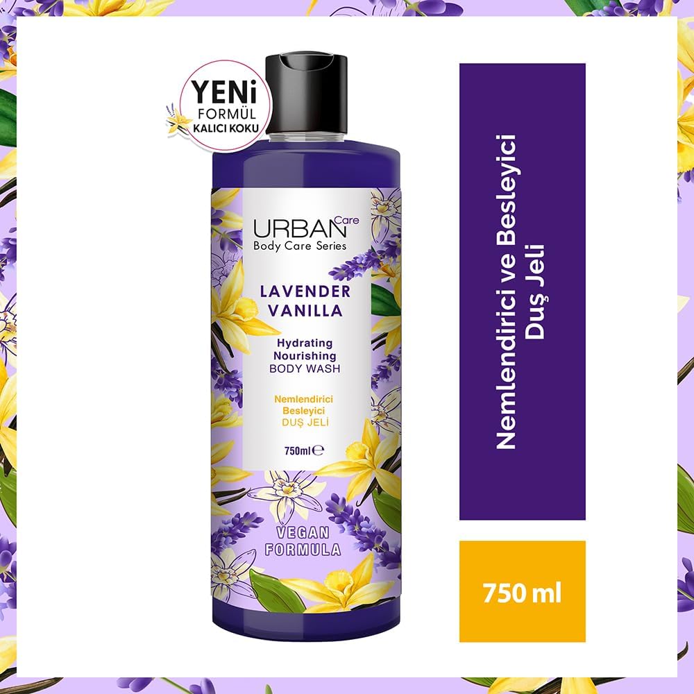 Lavender & Vanilla Yenileyici ve Pürüzsüzleştirici Duş Jeli, 750 ml