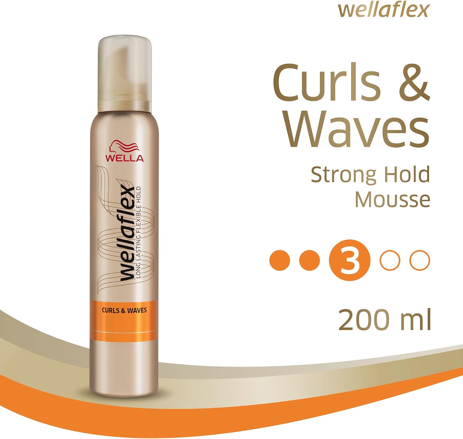 Wella Wellaflex Curls & Waves Güçlü Tutuş Saç Köpüğü 200 Mililitre