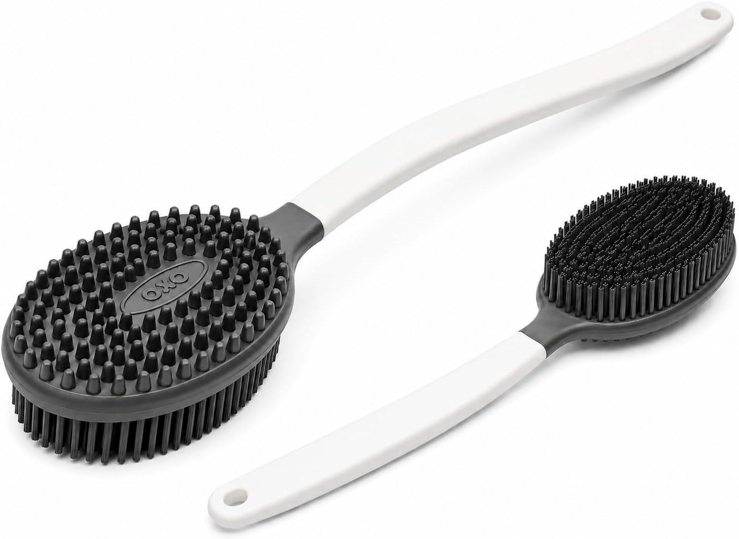 Silikon Sırt Fırçası – Uzun Saplı Banyo ve Duş Fırçası, Çift Taraflı Vücut Masaj ve Temizlik Fırçası, Ergonomik Tasarım, Hızlı Kuruyan
