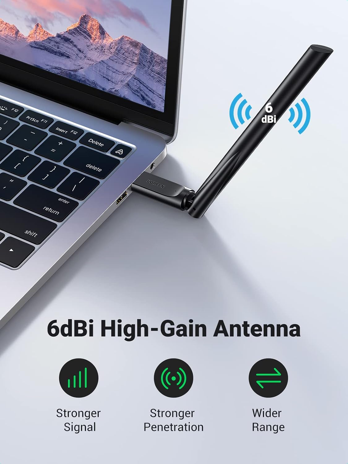 AC650 5GHz / 2.4GHz Dual Band USB 2.0 Wi-Fi Adaptör