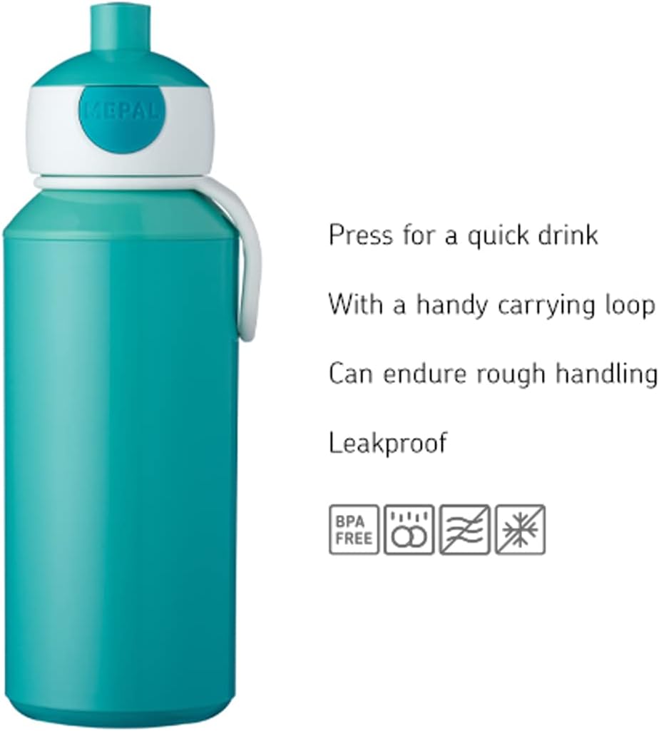 Campus Little Dutch içecek şişesi, 400 ml, bulaşık makinesinde yıkanabilir, plastik, Sailors Bay, 107410065244