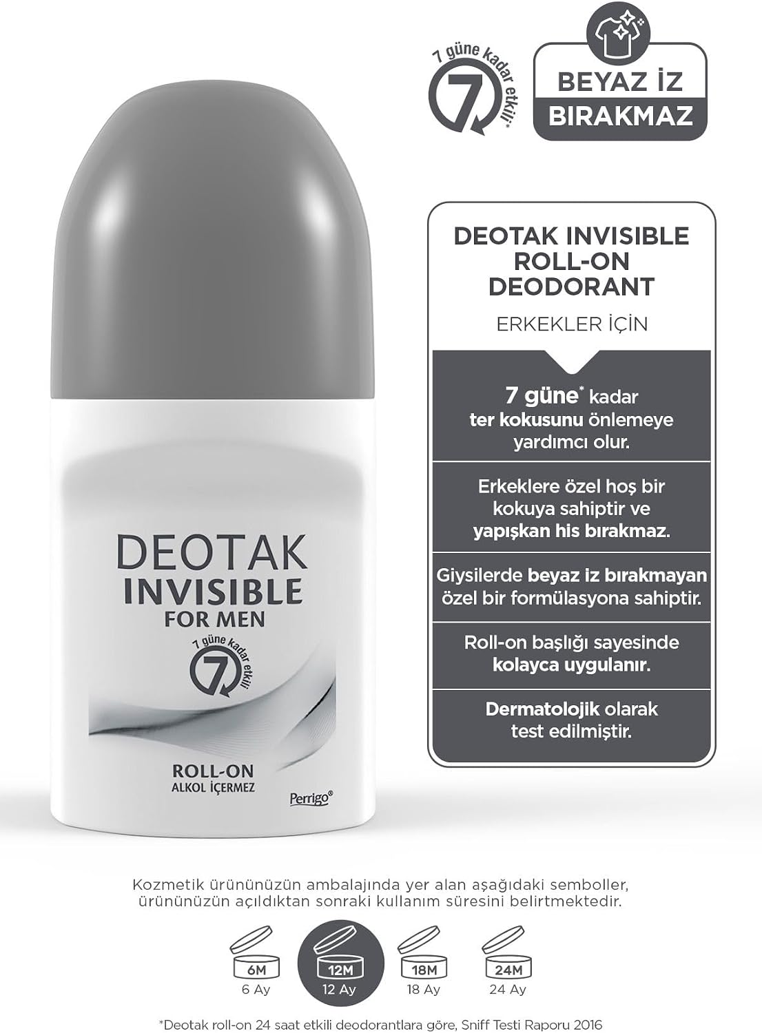 Invisible Erkek7 Güne Kadar Etkili Roll-On Deodorant 35 ml