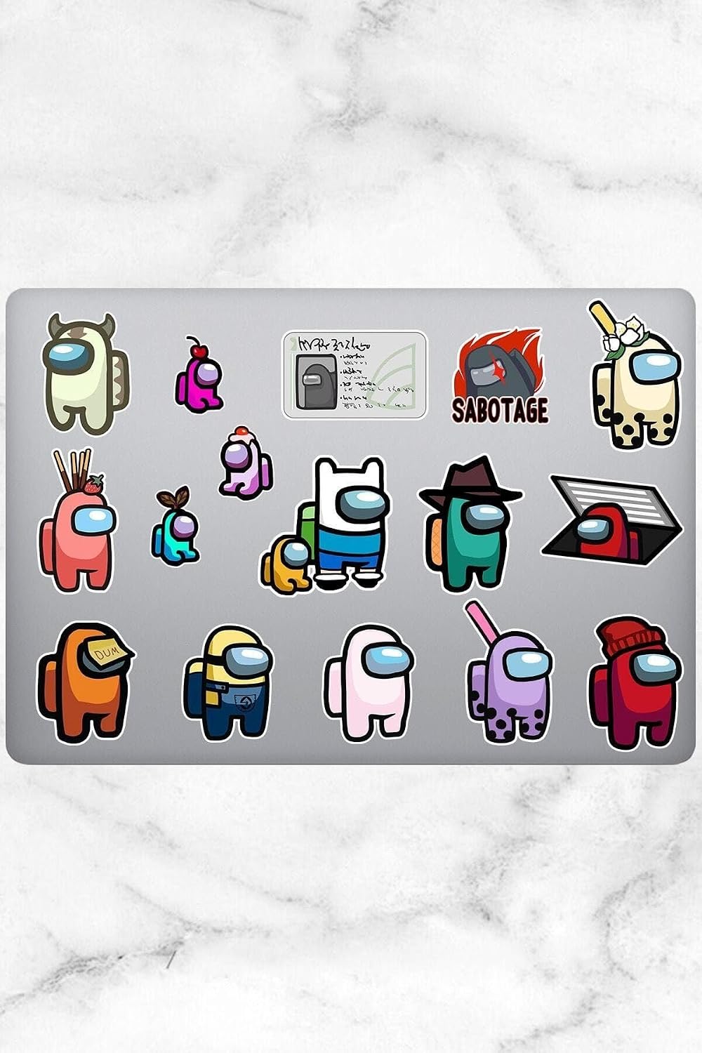Among Us Temalı Defter Ajanda Planner Bullet Journal Laptop Notebook Tablet Sticker Seti 16 Adet