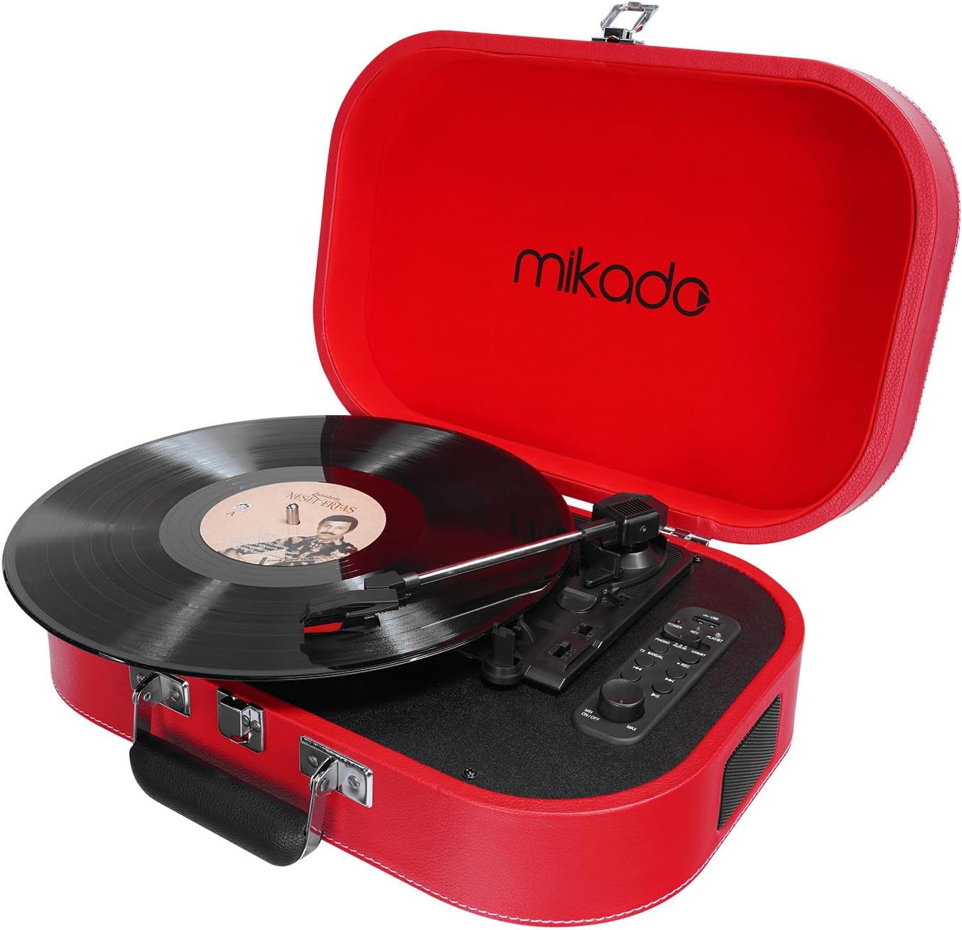 MN-101 Pikap Usb+RCA+Bluetooth Destekli Müzik Kutusu, Kırmızı