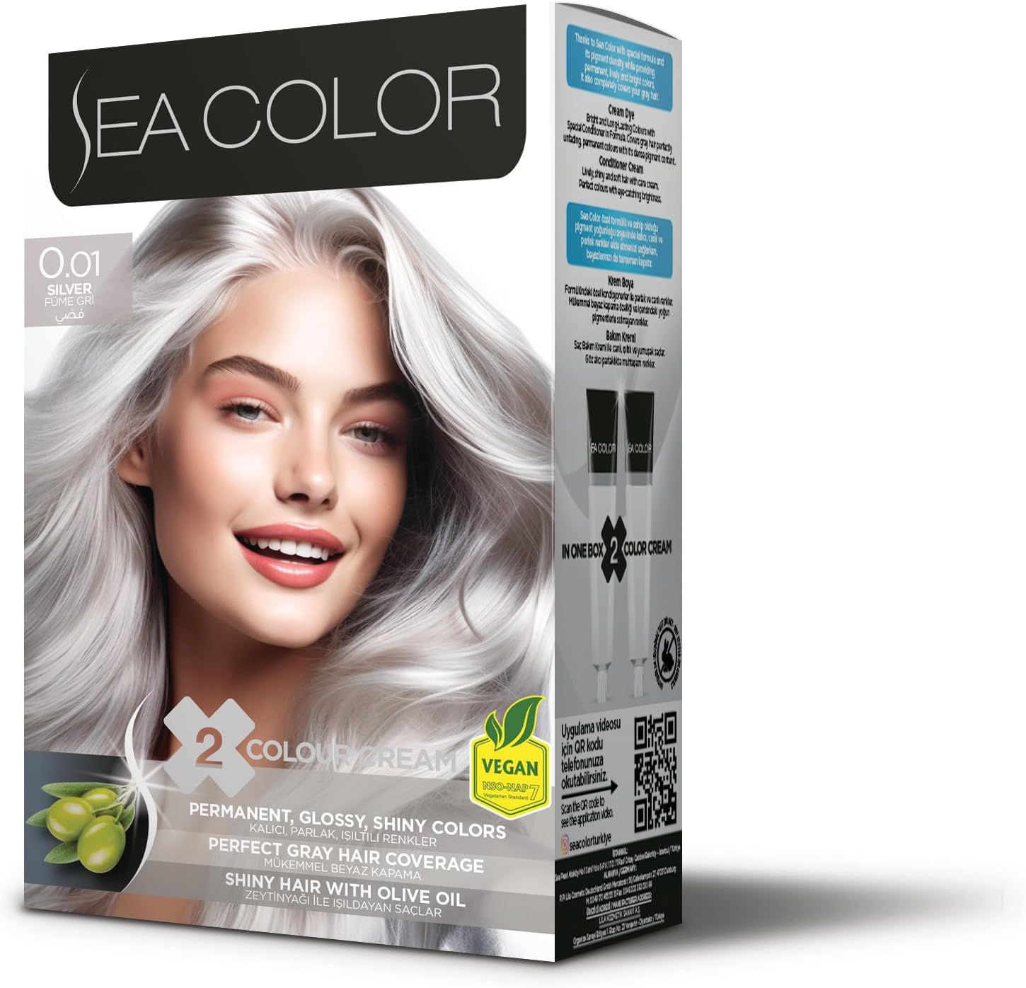 Set Saç Boyası 0.01 Füme Gri