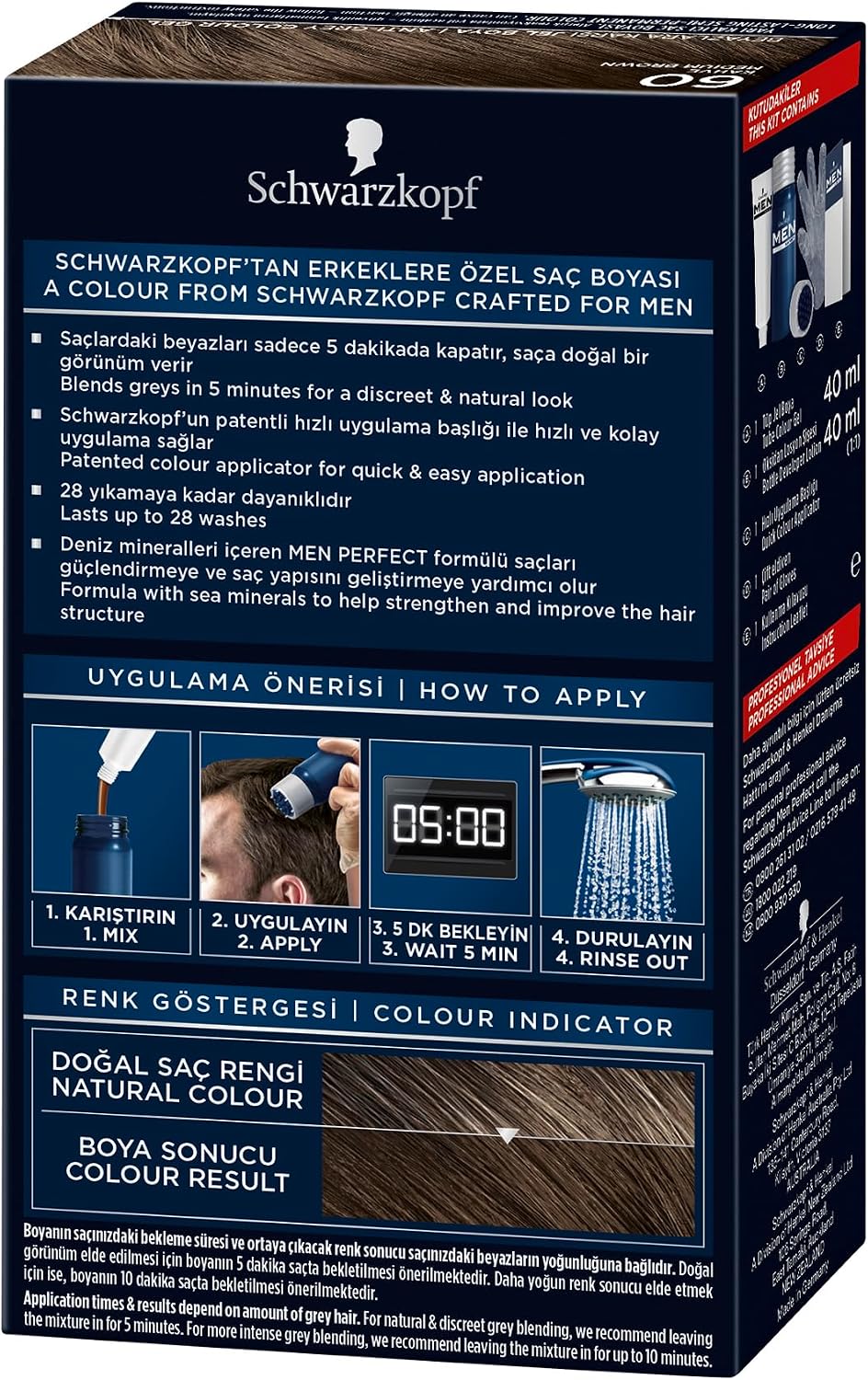 Men Perfect Saç Boyası 60 - Kahve, 80 Ml