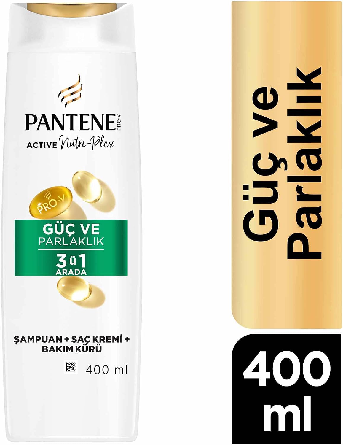 Güç ve Parlaklık 3'ü 1 Arada Şampuan 400 ml