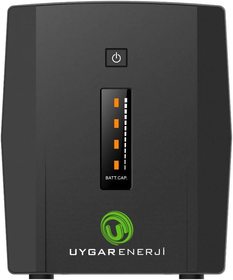 Uygar Enerji TUNA 1200VA LINE INTERACTIVE UPS 2×12V7AH Yeni Nesil Akülü Güç Kaynağı Ups((1200VA)