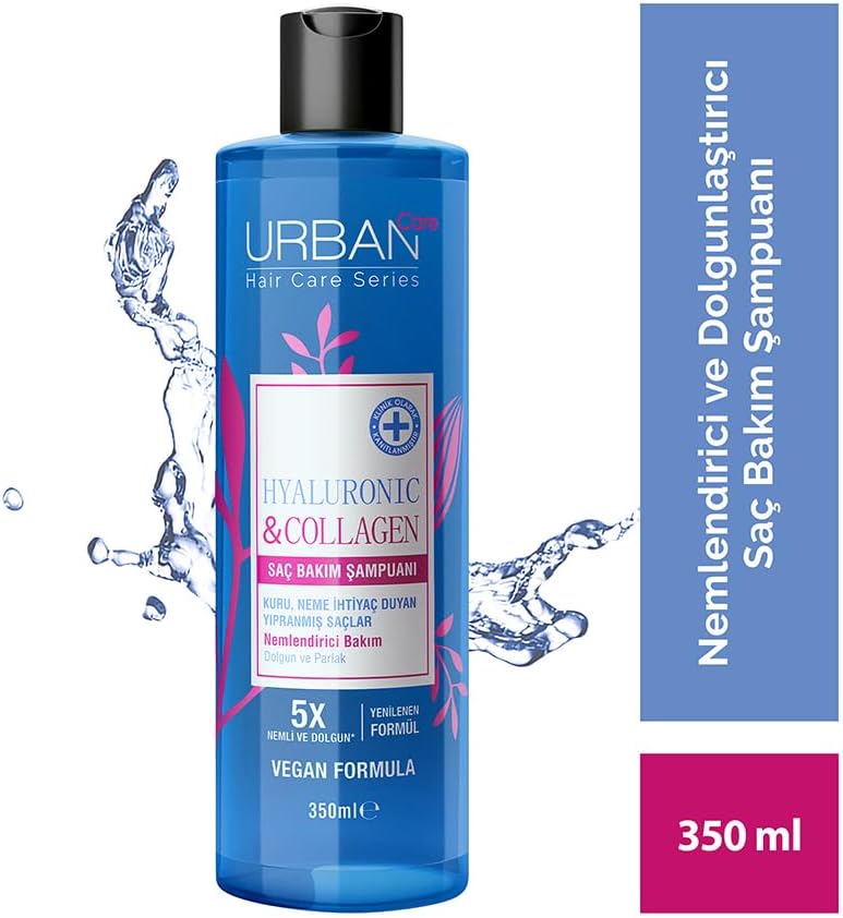 Hyaluronic & Collagen Ekstra Dolgunlaştırıcı Saç Bakım Şampuanı, 350 Mililitre, Vegan