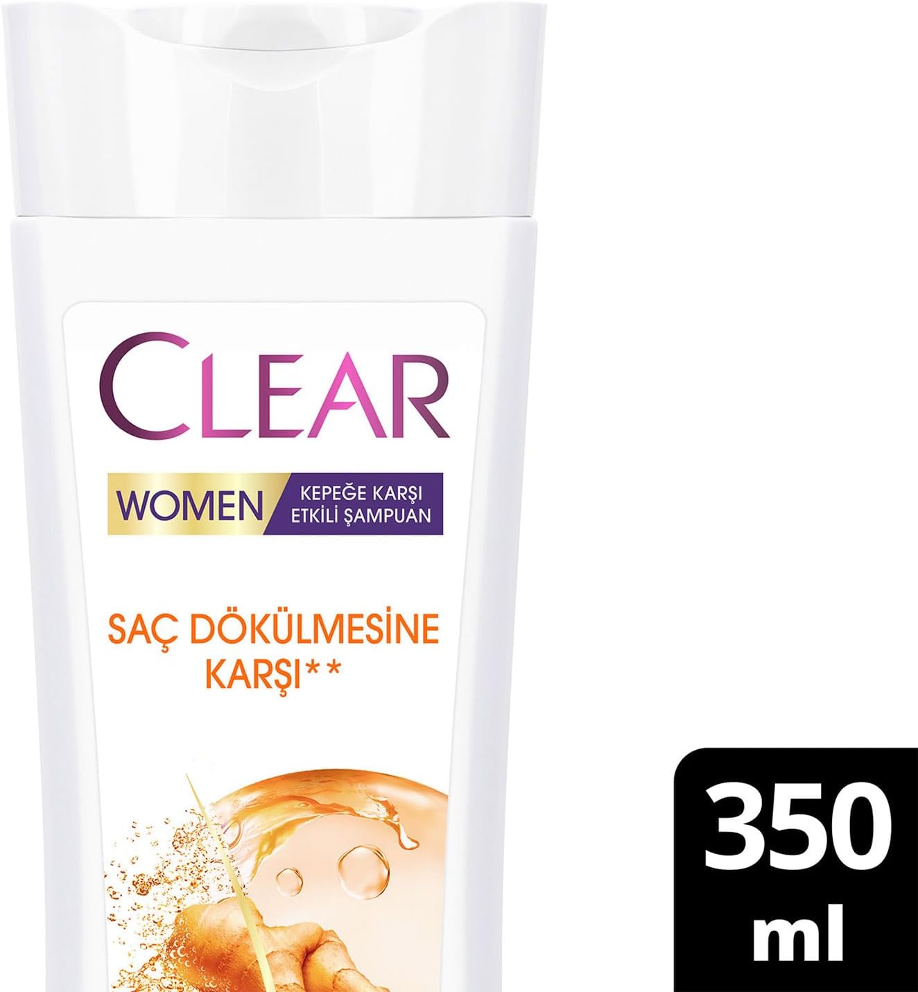 Women Saç Dökülmesine Karşı Zencefil Özü Kepeğe Karşı Etkili Şampuan 350 ml