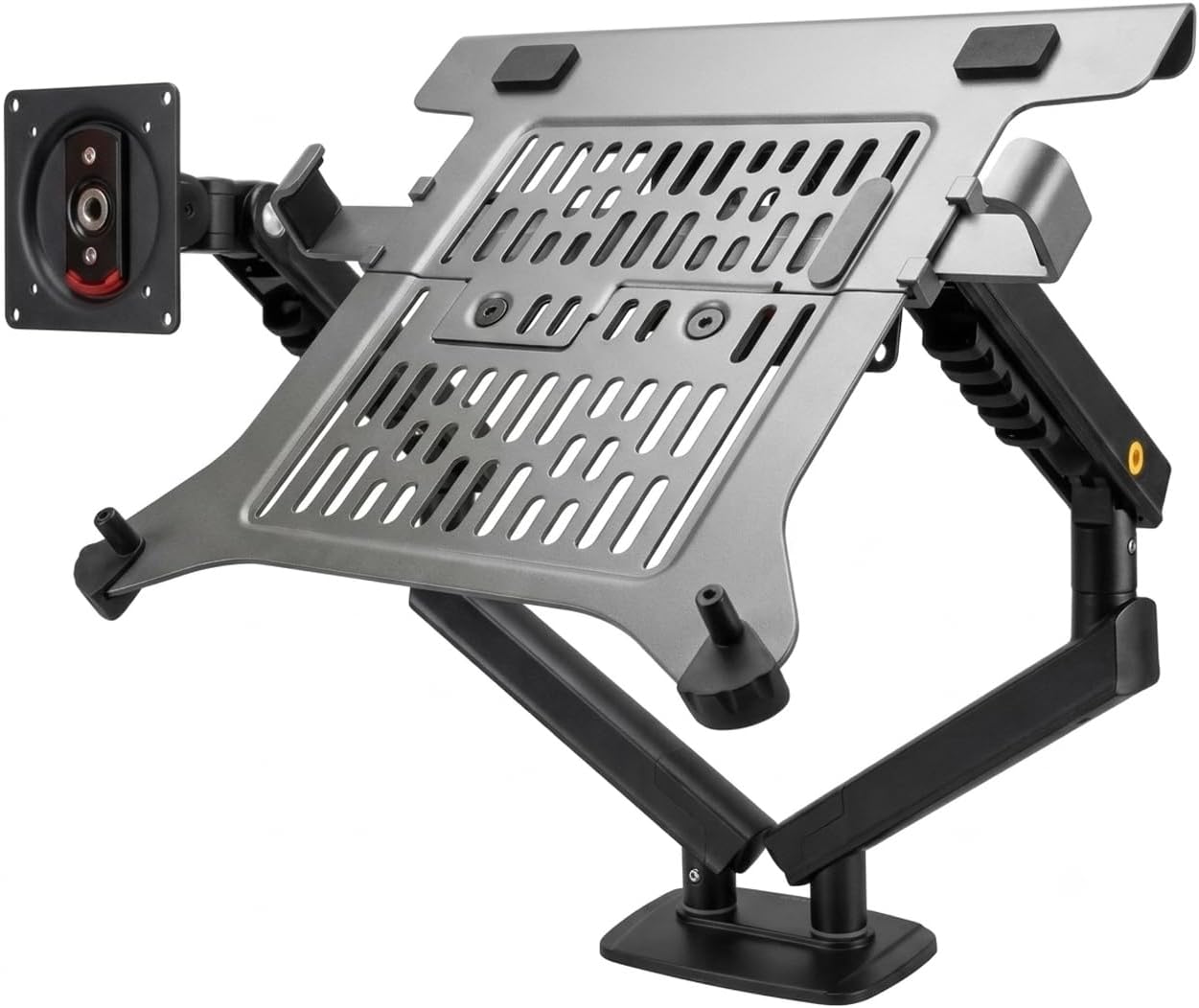 North Bayou NB F160L Amortisörlü 17"-27" Monitör Tutucu ve 10"-17" Laptop Standı 2023 Yeni Tasarım