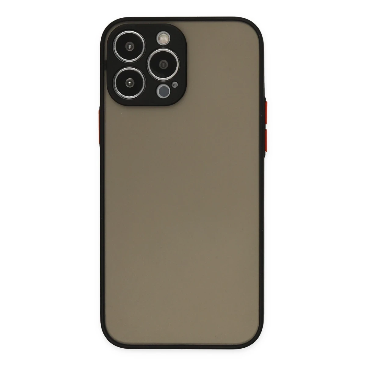 Apple iPhone 13 Pro Kılıf Montreal Silikon Kapak - Siyah