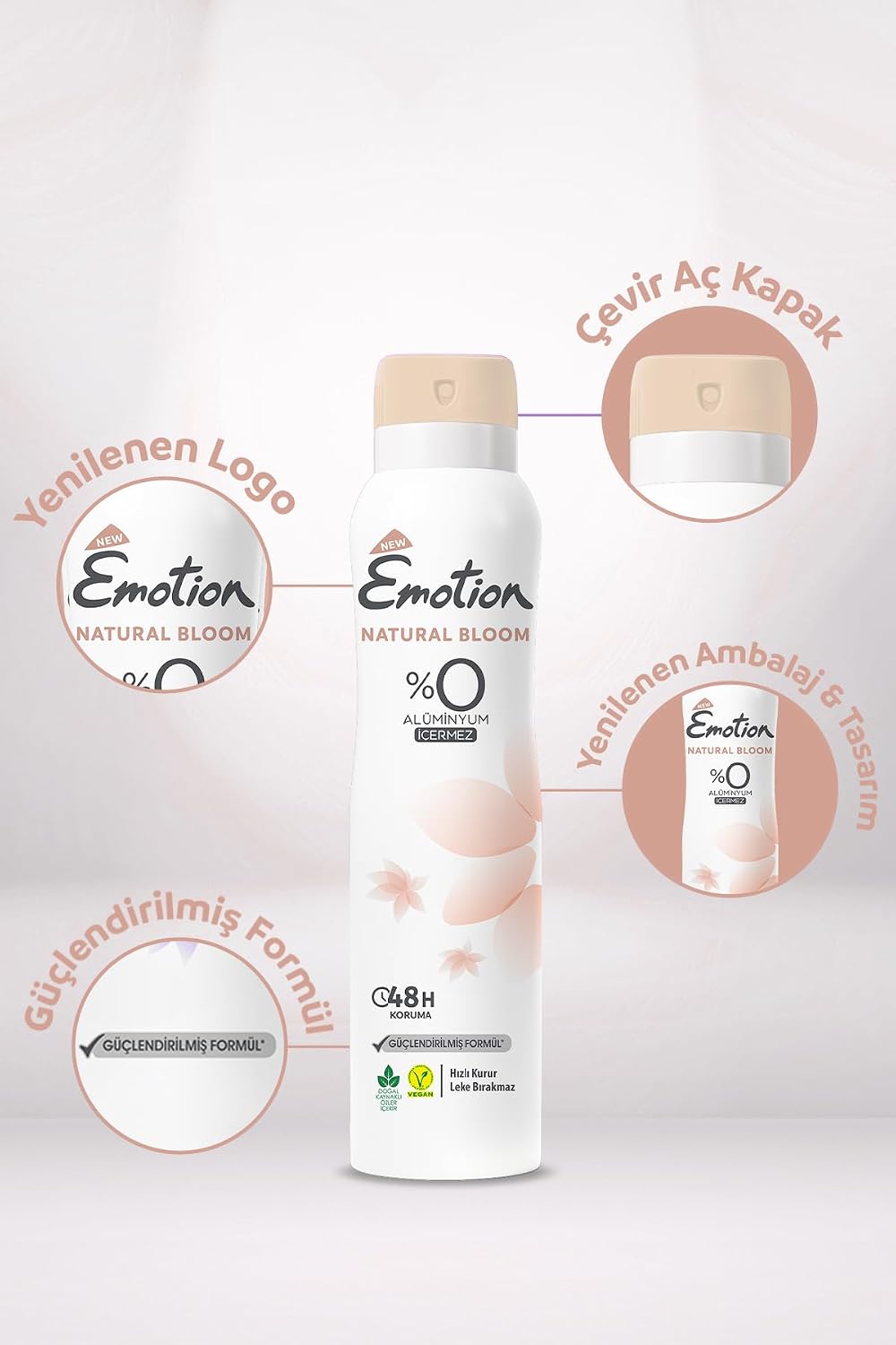EMOTION Natural Bloom Deodorant, 150 Mililitre