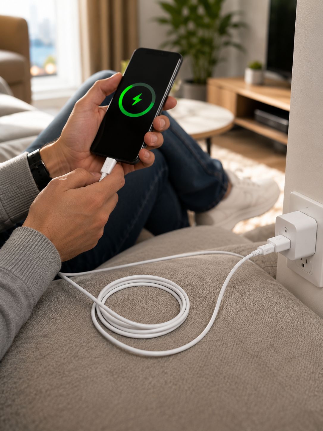 Usb Hızlı Şarj Aleti 2M